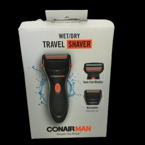 ConairMan Wet/Dry Travel Shaver SKU 000330-3